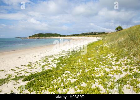 Höhere Stadt Bay, St. Martin, Isles of Scilly, England Stockfoto