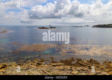 Höhere Stadt Bay, St. Martin, Isles of Scilly, England Stockfoto