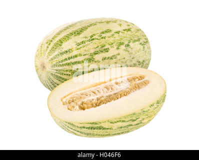 Melone, isoliert auf weiss Stockfoto