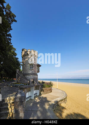 Ryde Isle Of Wight apfelig Turm Unsinnigkeit-Strand und Meer Stockfoto