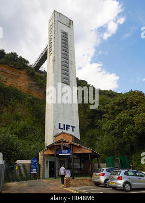 Shanklin Meer Klippe Aufzug Isle Of Wight Stockfoto