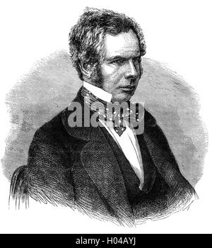 Peter John Locke King (1811 – 1885) war ein englischer Politiker und Abgeordneter von East Surrey von 1847 bis 1874. Er gewann Ruhm als Befürworter der Reform mit der Verabschiedung des Real Estate Gebühren Act 1854 und die Aufhebung einer großen Anzahl von veralteten Gesetzen. Stockfoto