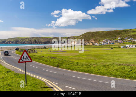 Newgale Sands, Pembrokeshire Coast National Park, Pembrokeshire, Wales, Vereinigtes Königreich, Europa. Stockfoto