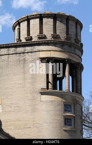 Turm der höheren Höhen Evangelische Kirche in Lynchburg, Virginia, USA Stockfoto