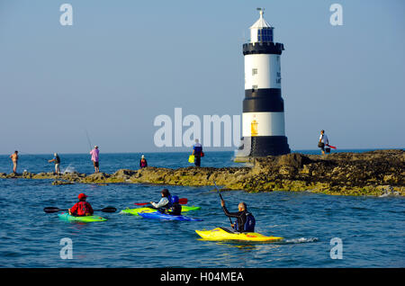 Penmon Lighthouse, Anglesey, Wales, Vereinigtes Königreich, Stockfoto