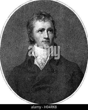 Schottische Entdecker ALEXANDER MACKENZIE (1764-1820). Kupferstich nach dem Gemälde von Thomas Lawrence um 1800 Stockfoto