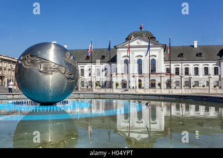 Palais Grassalkovich, Bratislava die slowakische Hauptstadt, Slowakei Europa Stockfoto