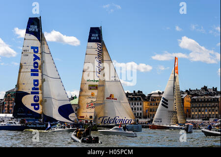 Schweden, Stockholm. Volvo Ocean Race 2008-2009 Zwischenstopp in Stockholm. Stockfoto