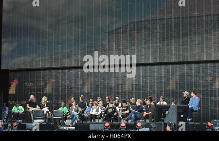 Bristow, VIRGINIA, USA. 17. September 2016. Die Pressekonferenz beginnt FARM AID in BRISTOW, VIRGINIA am 17 SEPTEMBER 2016.photo © Jeff Moore © Jeff Moore/ZUMA Draht/Alamy Live News Stockfoto