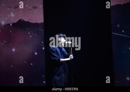 Seoul, Korea. 19. Sep, 2016. UNENDLICHE halten Schaufenster 6. Mini Album unendlich nur in Seoul, Korea am 19. September 2016 zu fördern. (China und Korea Rechte heraus) © TopPhoto/Alamy Live-Nachrichten Stockfoto