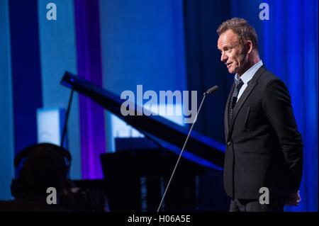 New York, NY, USA. 19. Sep, 2016. Stachel im Ankunftsbereich 10. jährlichen Clinton Global Citizen Awards, Sheraton New York Times Square Hotel, New York, NY 19. September 2016. Bildnachweis: Steven Ferdman/Everett Collection/Alamy Live-Nachrichten Stockfoto