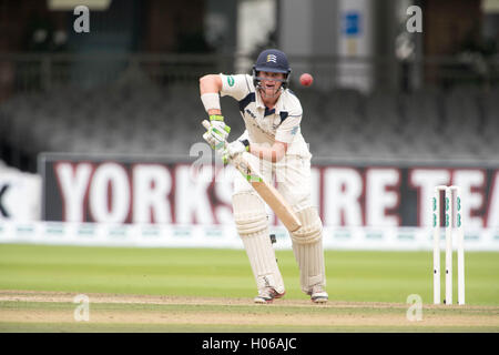 London, UK. 20. Sep, 2016. Nick Gubbins Middlesex Fledermäuse am ersten Tag der Specsavers County Championship Division One match zwischen Middlesex und Yorkshire auf Lords am 20. September 2016 in London, England. Bildnachweis: Michael Jamison/Alamy Live-Nachrichten Stockfoto