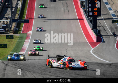 18.09.2016. Circuit of the Americas, Austin, Texas, USA.  WEC 6 Stunden Endureance Rennen.  #44 MANOR (GBR) ORECA 05 NISSAN LMP2 MATTHEW RAO (GBR) RICHARD BRADLEY (GBR) ROBERTO MERHI (ESP) Stockfoto