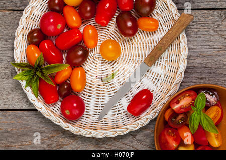 Cherry-Tomate gemischte Medley Stockfoto
