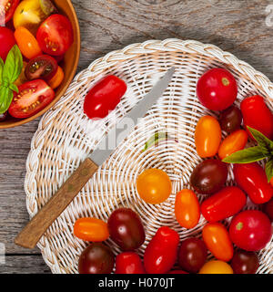 Cherry-Tomate gemischte Medley Stockfoto