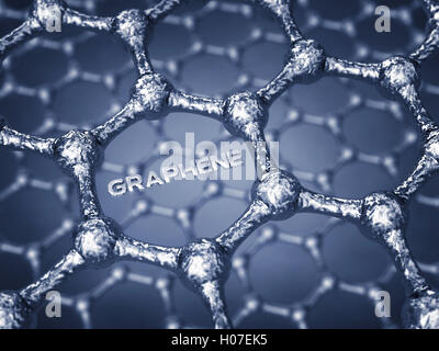 Graphene Blätter Struktur, Nanotechnologie Stockfoto