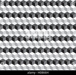 Seamless geometrische 3d Muster Hintergrund abstrakt Vektor-illustration Stock Vektor