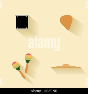 Abstrakte Musikinstrumente Stock Vektor