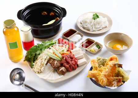 Rindfleisch und Garnelen Hotpot im vietnamesischen Stil Stockfoto