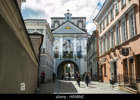 Das Tor der Morgenröte in Vilnius Stockfoto