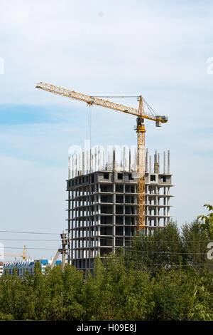 Neues Zuhause in der Stadt gebaut Stockfoto