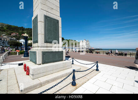 Llandudno Kenotaph Erster Weltkrieg und Krieg-Denkmal in Nord-Wales Stockfoto