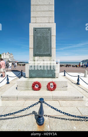 Llandudno Kenotaph Erster Weltkrieg und Krieg-Denkmal in Nord-Wales Stockfoto