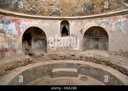 Stabian Bäder, antike Stadt Pompeji, Kampanien, Italien Stockfoto