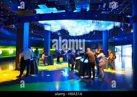 Showroom, Besucher &#39; Center, Parlamentarium, Europäisches Parlament, Brüssel, Belgien Stockfoto