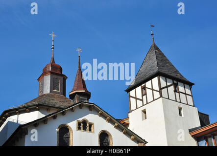 Kirche von Sebastian, Sebastiansplatz, Brig, Wallis, Schweiz Stockfoto