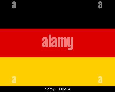 Offizielle Flagge Deutschland Hintergrund Stock Vektor
