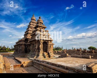 Shore Tempel - UNESCO-Welterbe in Mahabalipuram, Tamil Nad Stockfoto