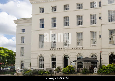 Restaurant Brasserie Blanc im Queens Hotel in Cheltenham Stockfoto