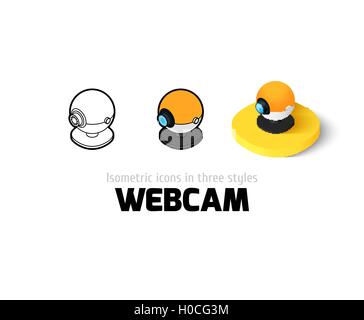 Webcam-Symbol im anderen Stil Stock Vektor