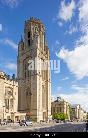 Wills Memorial Building, University of Bristol, Park Street, Bristol, England, UK Stockfoto