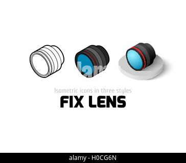 Lupensymbol in anderen Stil zu beheben Stock Vektor