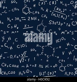 Nahtlose Chemie-Hintergrund Stock Vektor