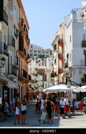 Impressionen: Ibiza-Stadt, Ibiza, Spanien. Stockfoto