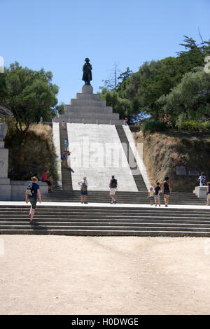 Napoleon Bonaparte - Statue, Place d ' Austerlitz, Ajaccio, Korskia, Frankreich. Stockfoto