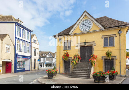 Der Markt Haus (1665), Tetbury, Gloucestershire, England, UK Stockfoto