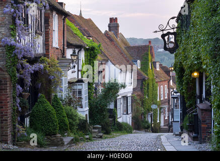 Historische Mermaid Street in Rye, East Sussex, England, UK Stockfoto