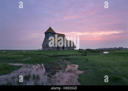 St. Thomas Becket Kirche in Fairfield, Romney Marsh, Kent, England, UK Stockfoto