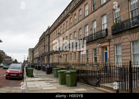 georgische terrassenförmig angelegten Gebäuden auf Hamilton Square Birkenhead Merseyside UK Stockfoto