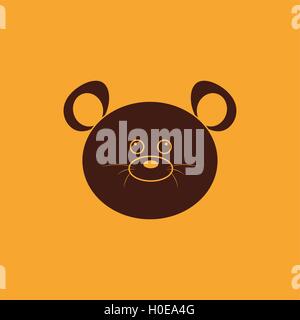 Süße Maus Gesicht Stock Vektor