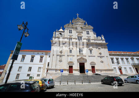 Neue Kathedrale oder Se Nova Coimbra oder die Kathedrale des Heiligen Namens Jesu in Portugal Stockfoto