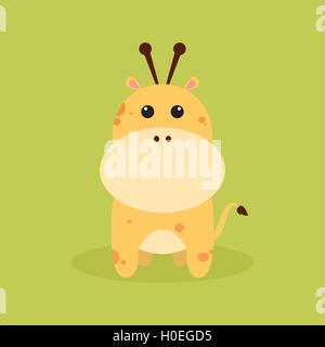 Niedliche Cartoon-Giraffe Stock Vektor