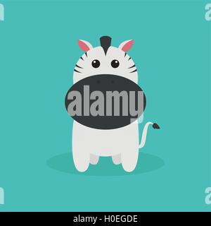 Niedlichen Cartoon Zebra Stock Vektor