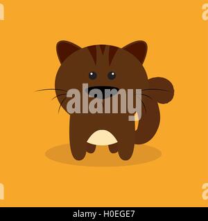 Niedliche Cartoon-Eichhörnchen Stock Vektor