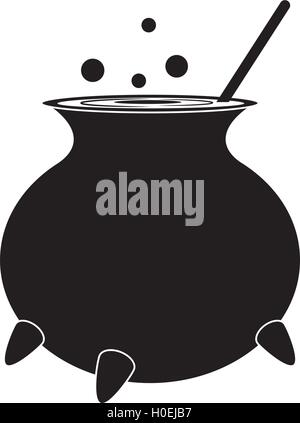 Halloween-Silhouette-Symbol Stock Vektor