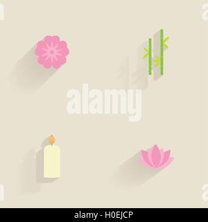 Abstrakte Spa Icons Stock Vektor